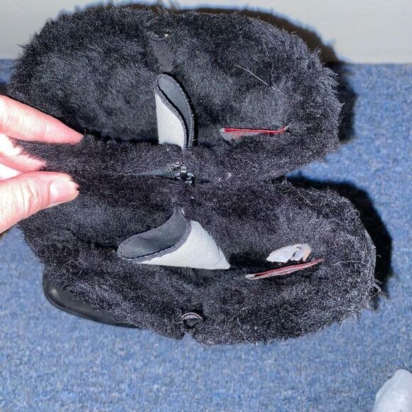 Totes women 9 snowcap weather footwear mid calf snow boots w/size zipper black - Picture 8 of 11